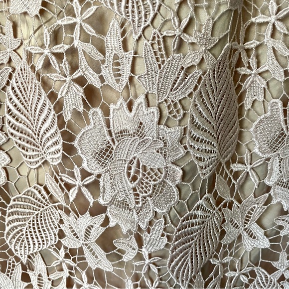 ELIZA J • NWT Formal Blush Lace Overlay Evening Cocktail Dress Size 6 - Picture 4 of 6